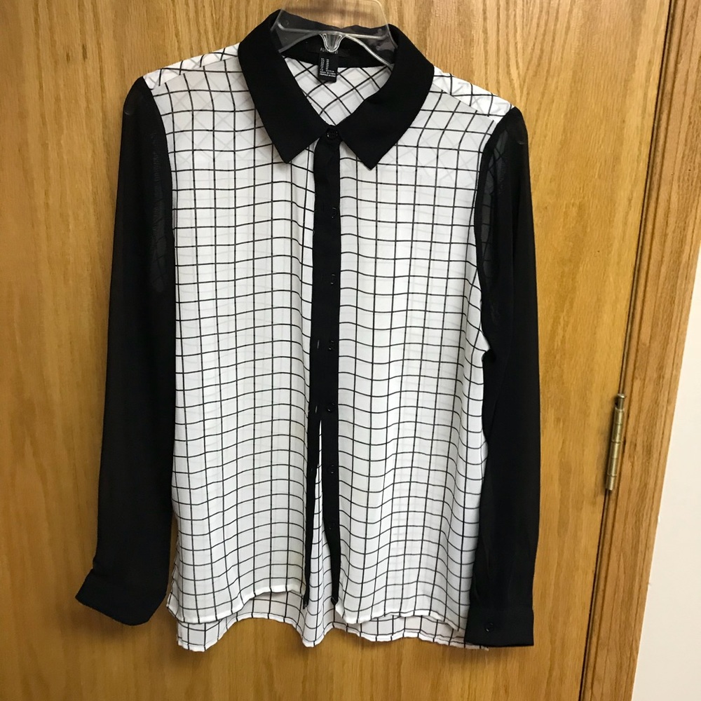Dress button down top